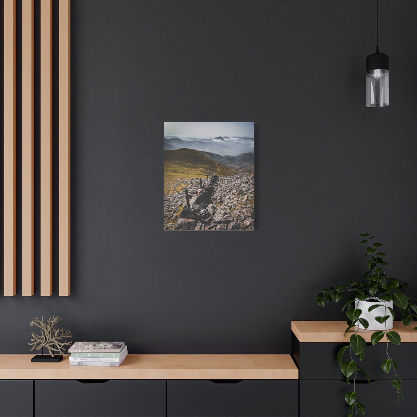 Wall in Mountains Matte Canvas, Stretched, 1.25"