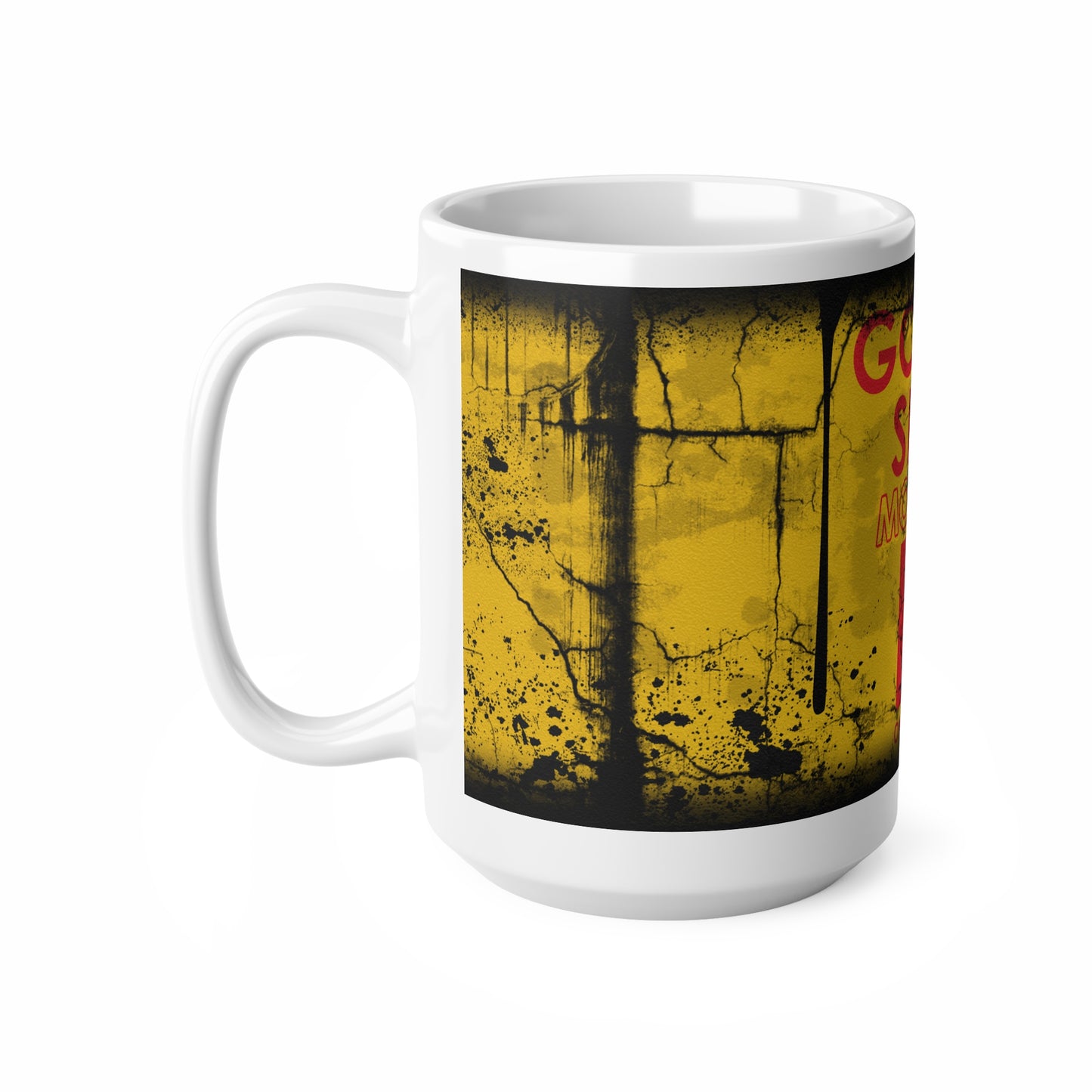 Vintage Golden Shell Motor Oil Mug - 11oz & 15oz Ceramic Coffee Cups