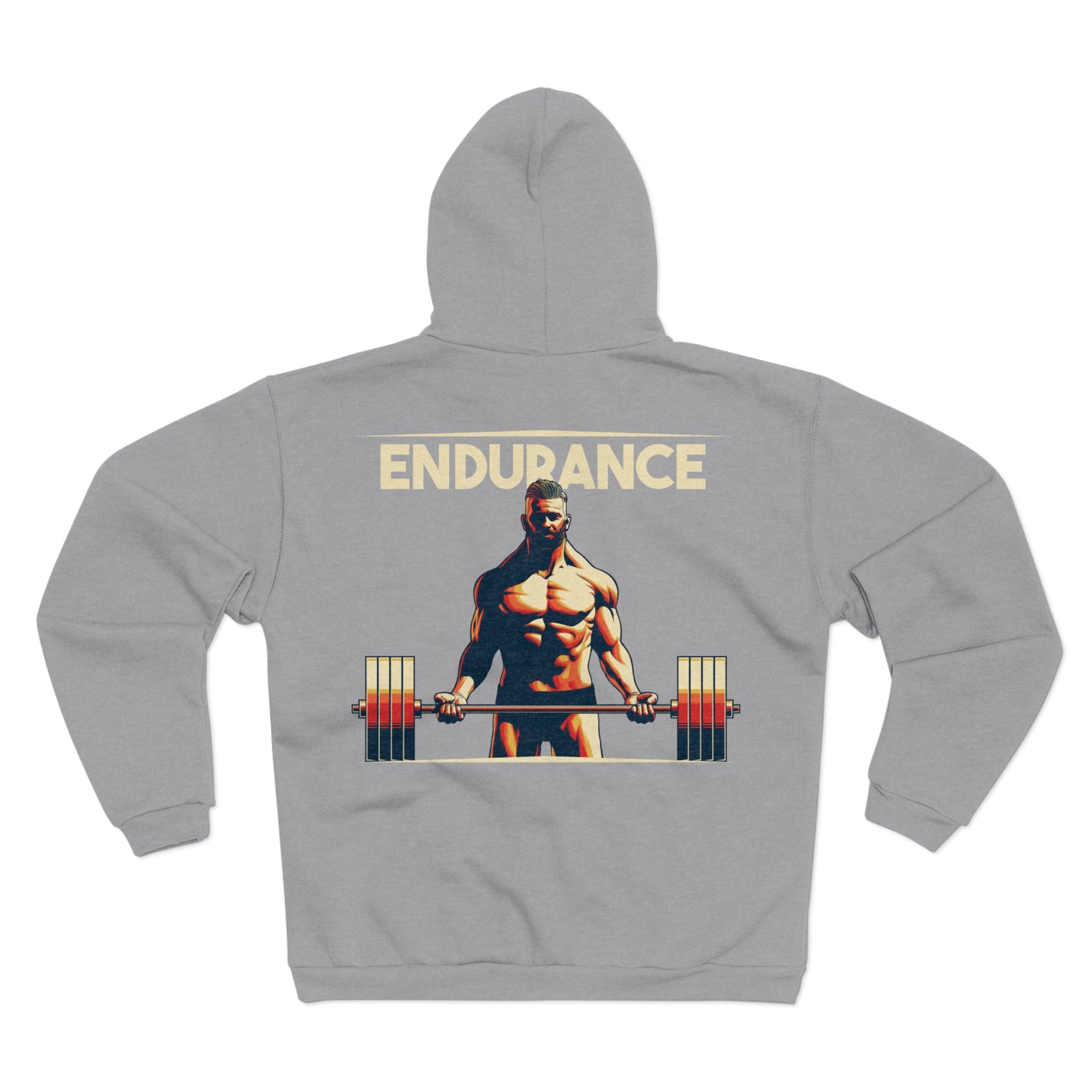 Endurance Motivation Unisex Zip Hooded Sweatshirt - Perfect for Fitness Enthusiasts