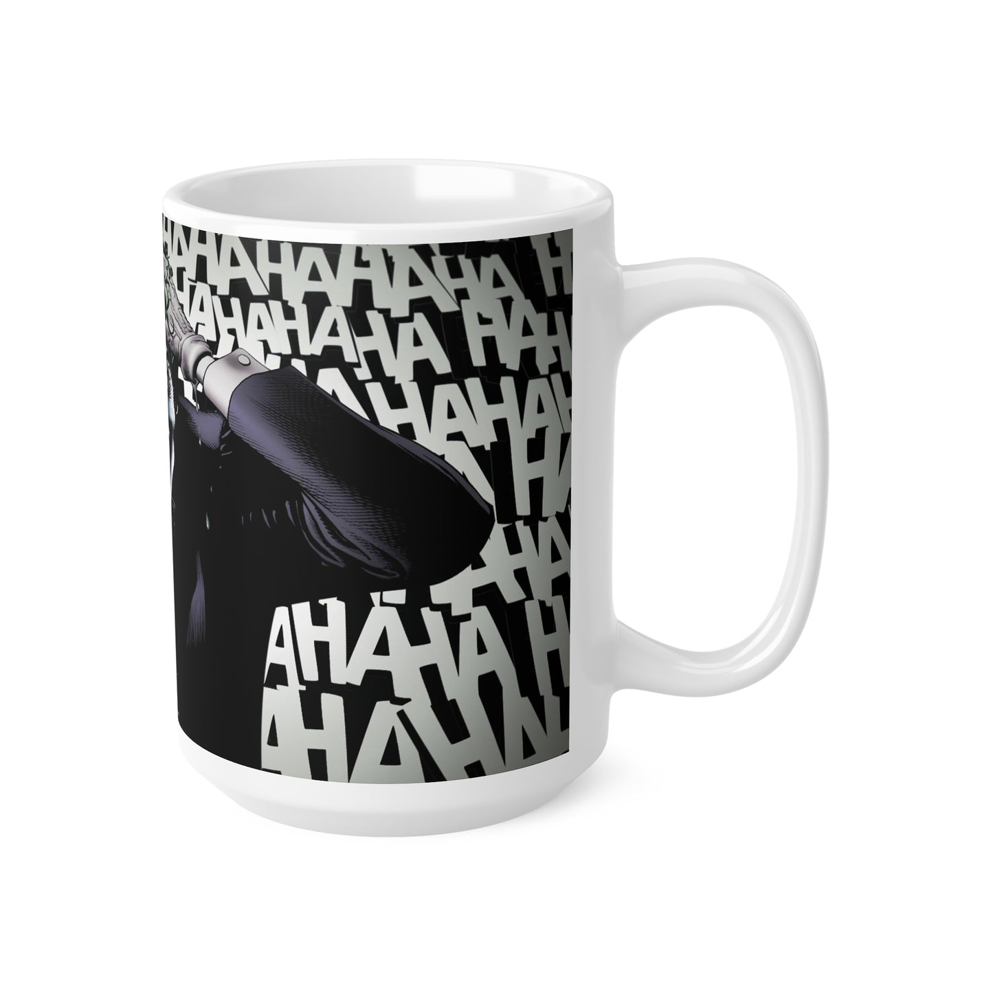 Joker-Inspired Ceramic Coffee Cup - 11oz & 15oz, Perfect for Comic Fans