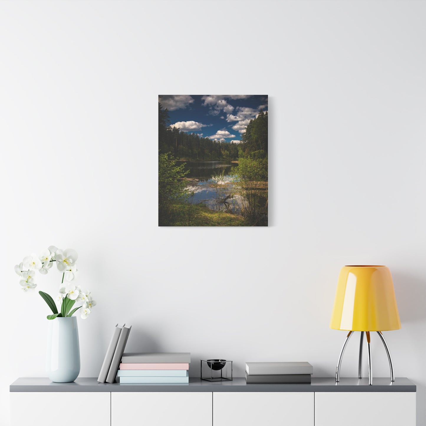 Vilnius Lake, Lithuania Matte Canvas, Stretched, 1.25"