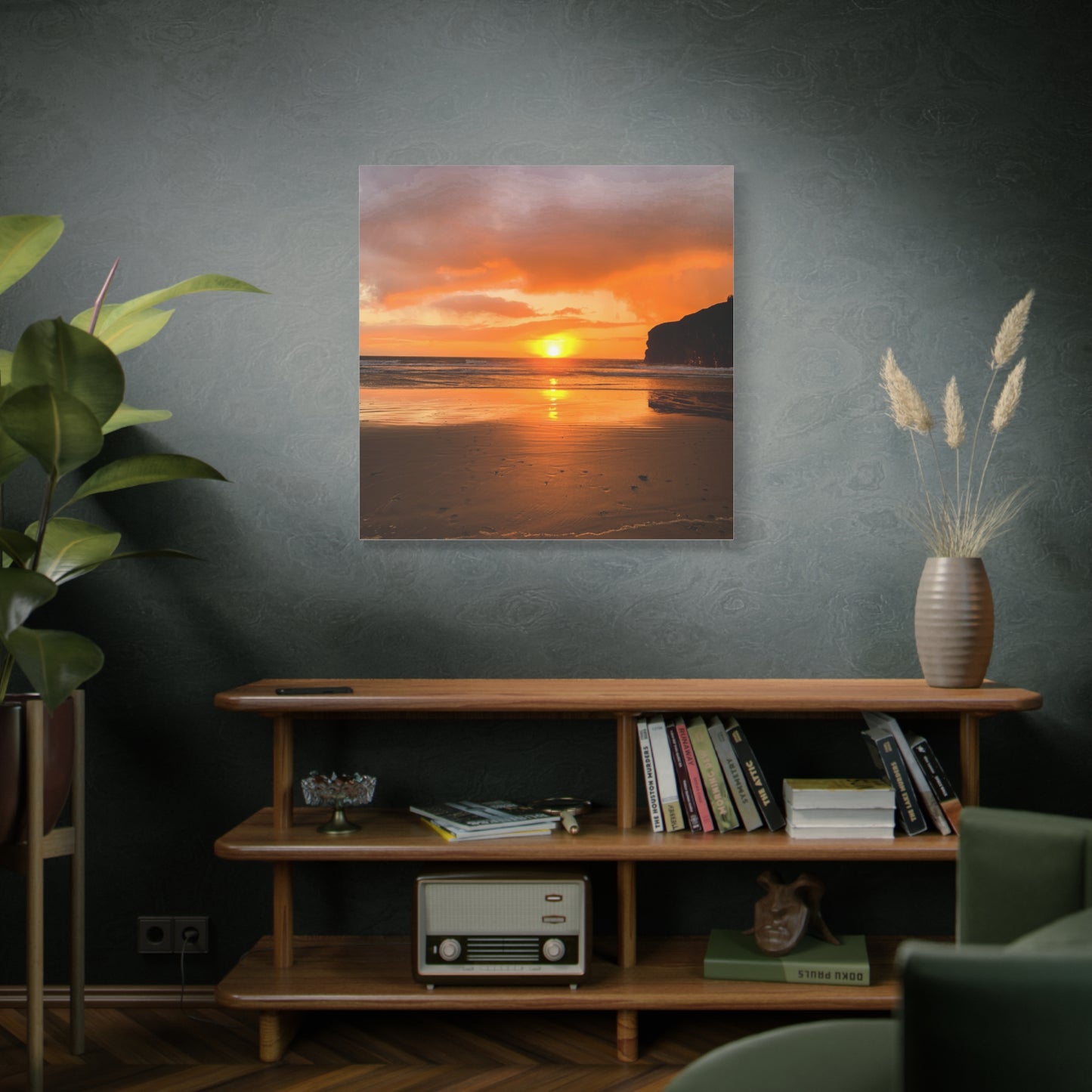 Sunset in Ballybunion Matte Canvas, Stretched, 1.25"