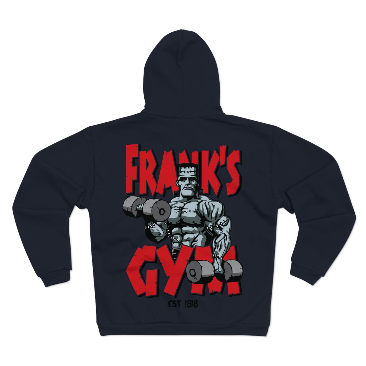 Frank's Gym Unisex Hooded Zip Sweatshirt - Bold Fitness Apparel for Workout Enthusiasts