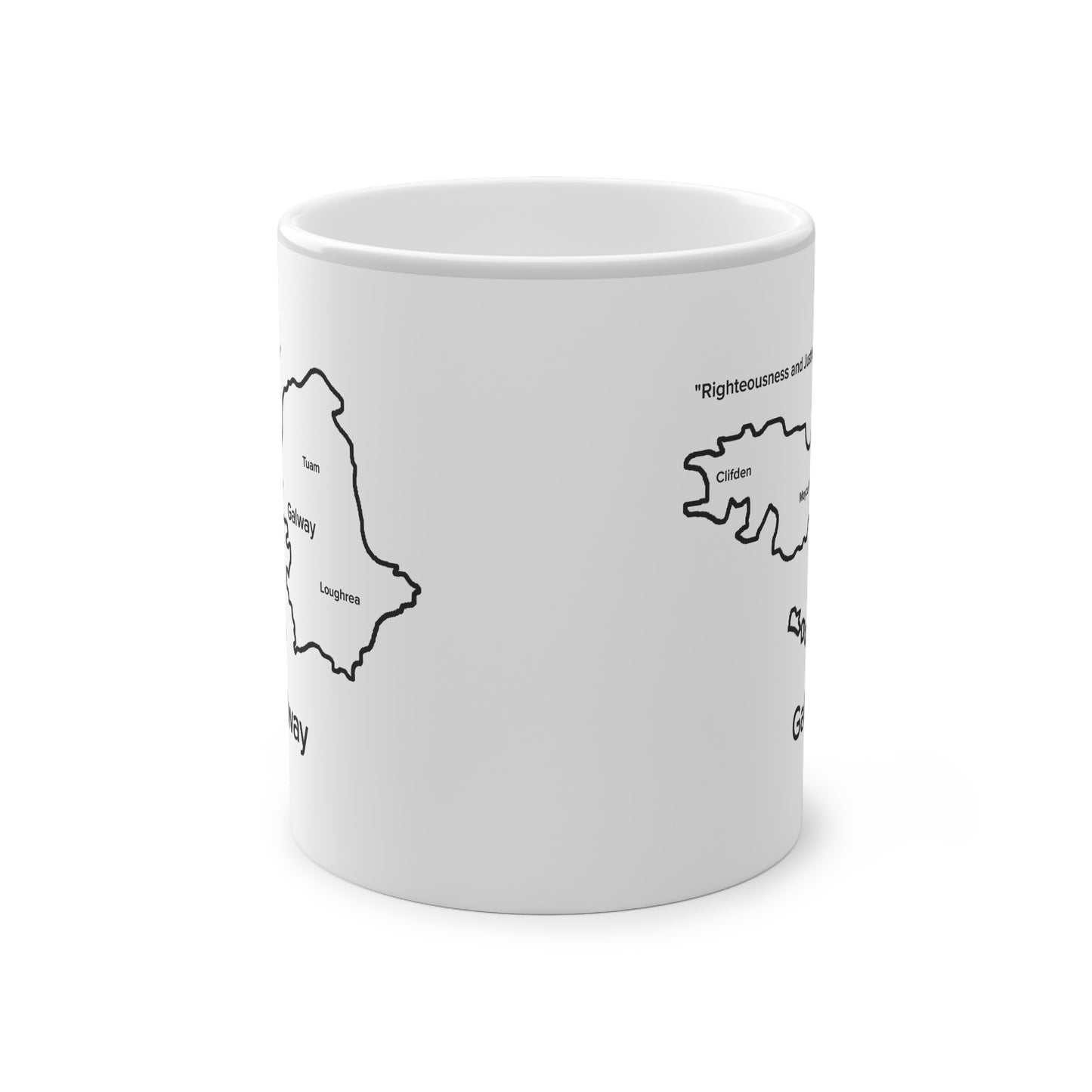 Galway Magic Mug: Color - Changing Coffee Cup with Artistic Map Design