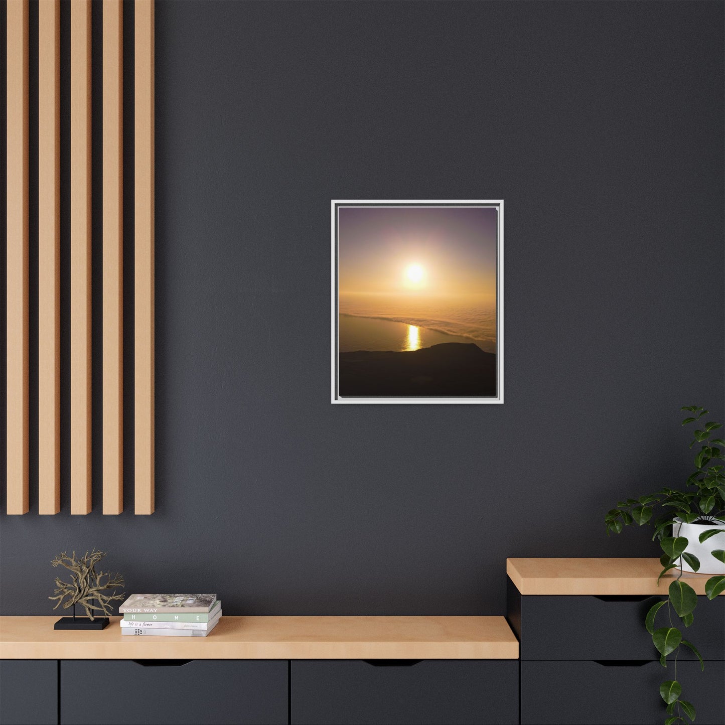 Sunset on Mount Brandon Matte Canvas, Framed (Multi-color)