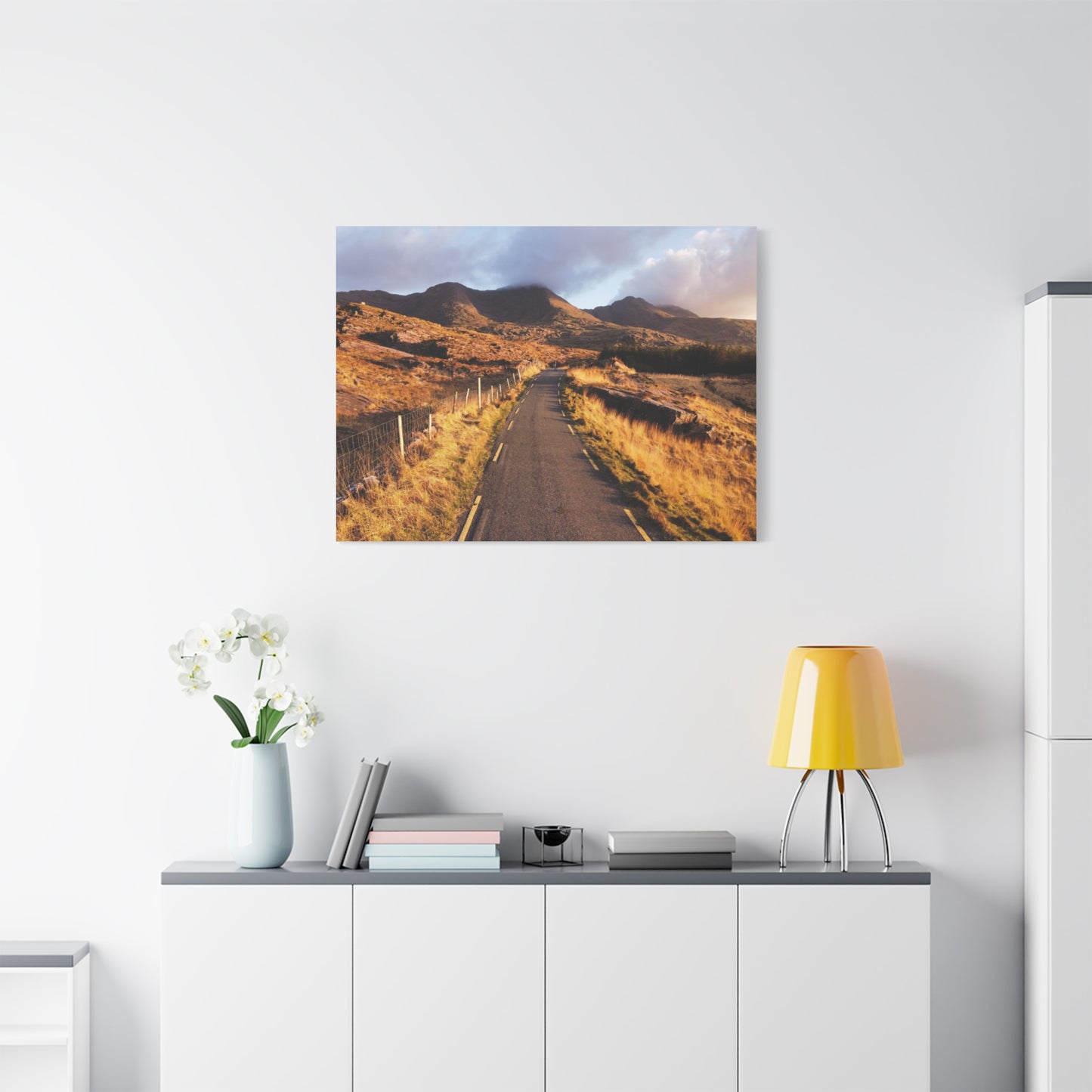 Sunset Road Matte Canvas, Stretched, 1.25"