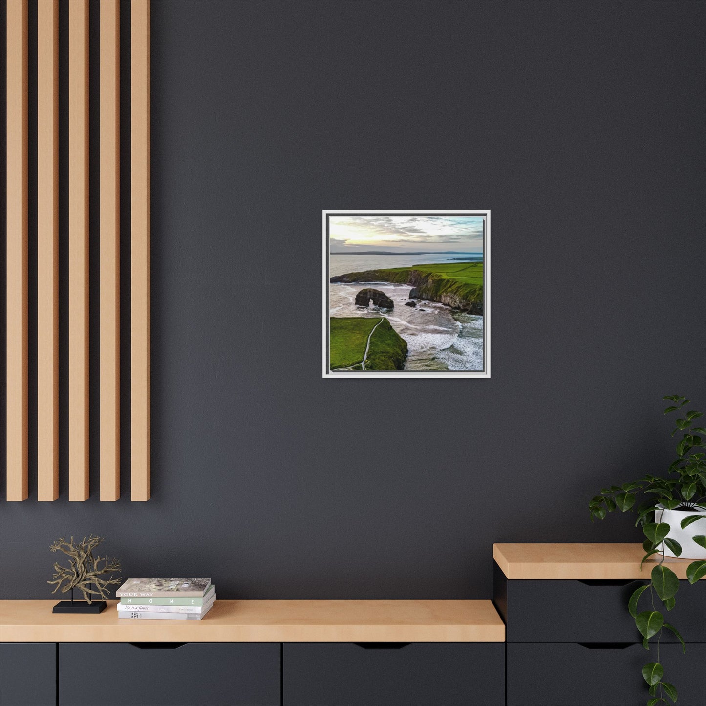 Virgin Rock Matte Canvas, Framed (Multi-color)