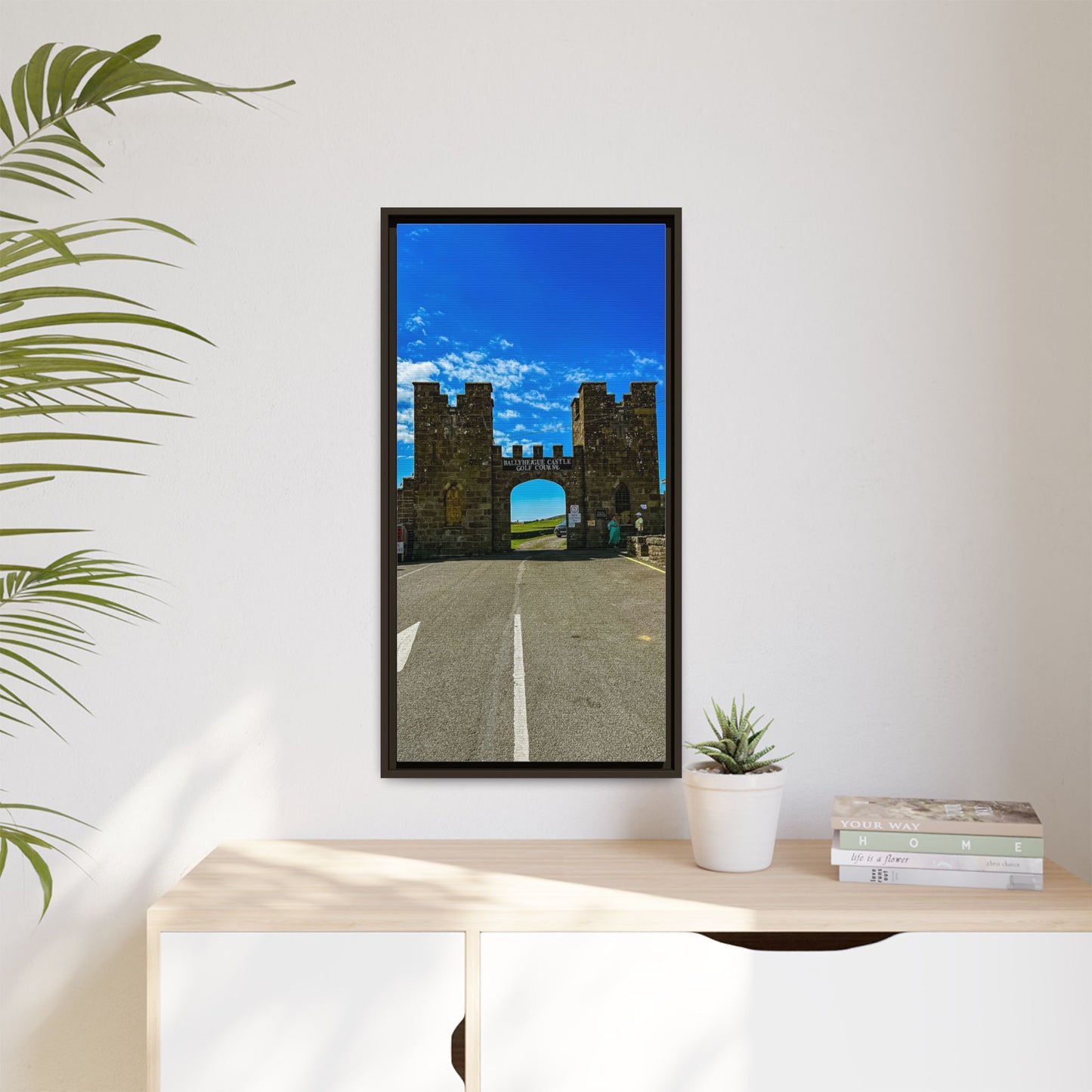 Ballyheigue Golf Club Gates Matte Canvas, Framed (Multi-color)