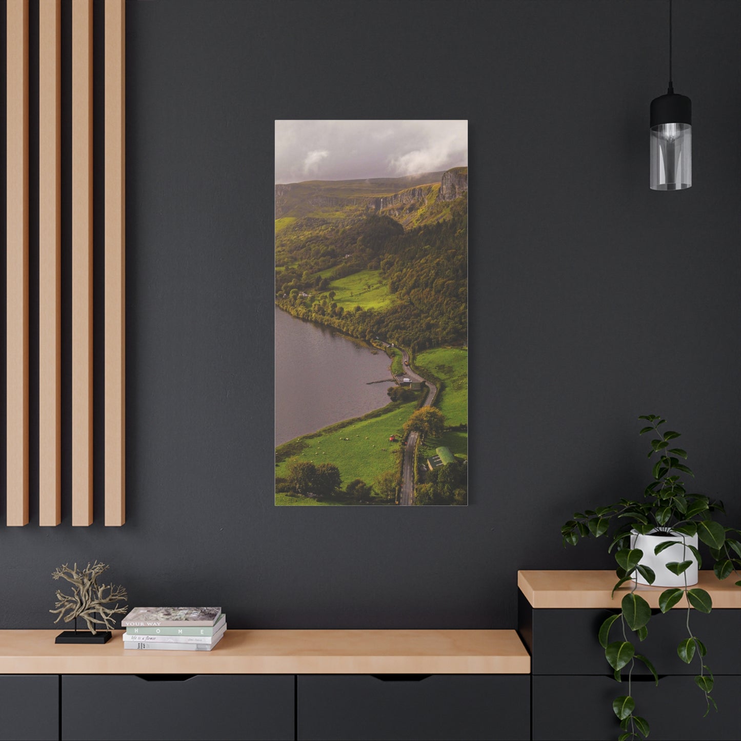 Sruth in Aghadh an Aird or The devil's Chimney Matte Canvas, Stretched, 1.25"