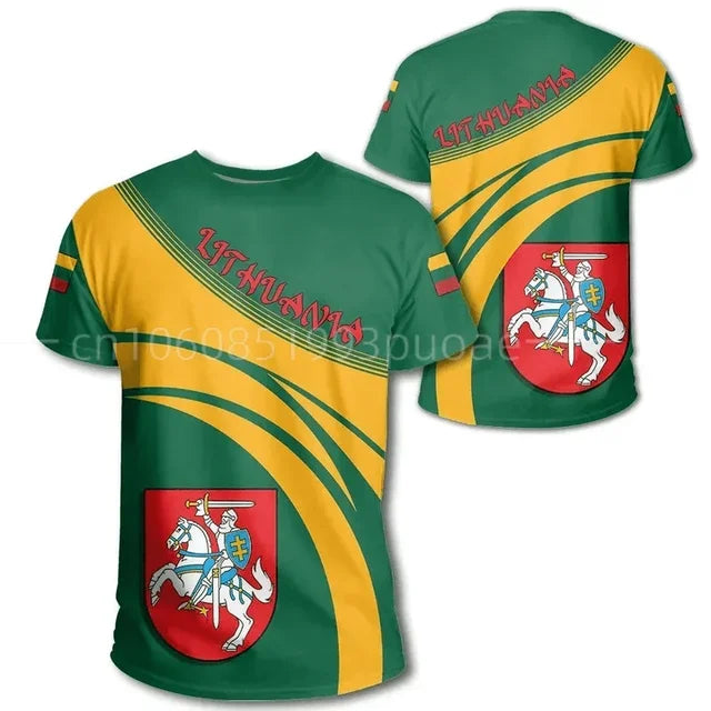 Lithuania Youth Nation Flag Stylish T-Shirt