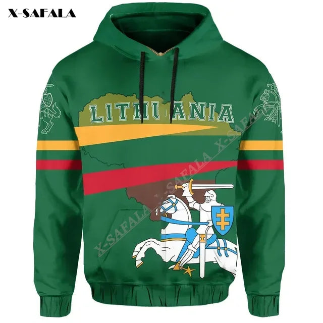 Proud To Be Lithuania Lietuva Flag 3D