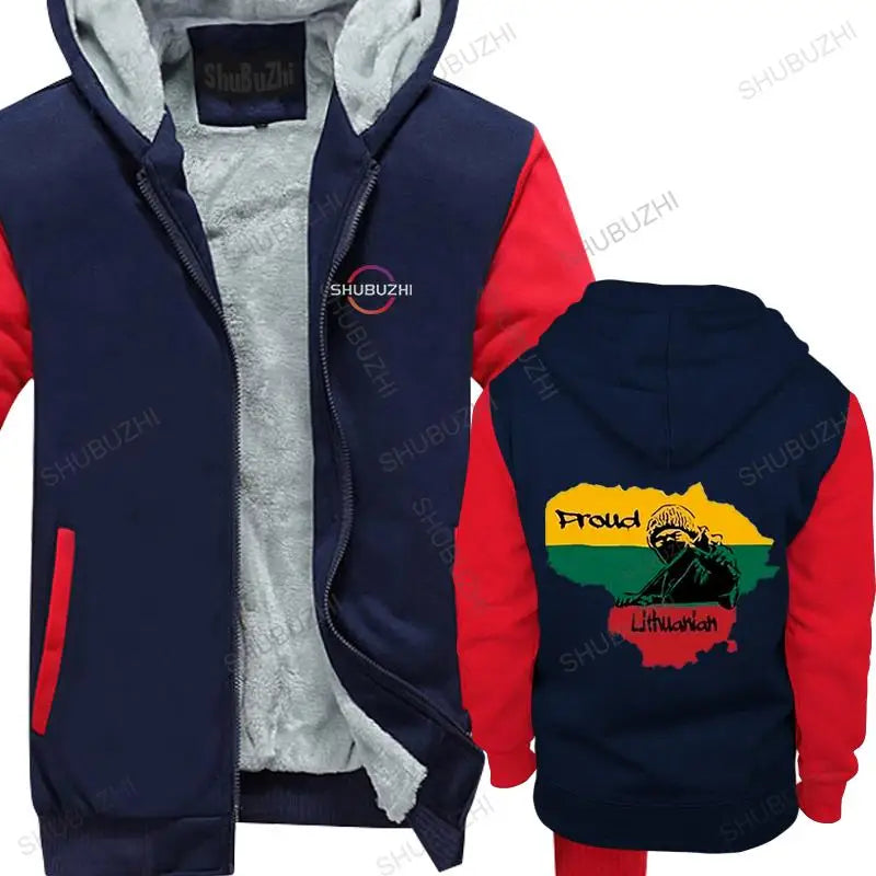 Stylish Graphic Lithuania fleece hoody Proud Lithuanian Mano Lietuva