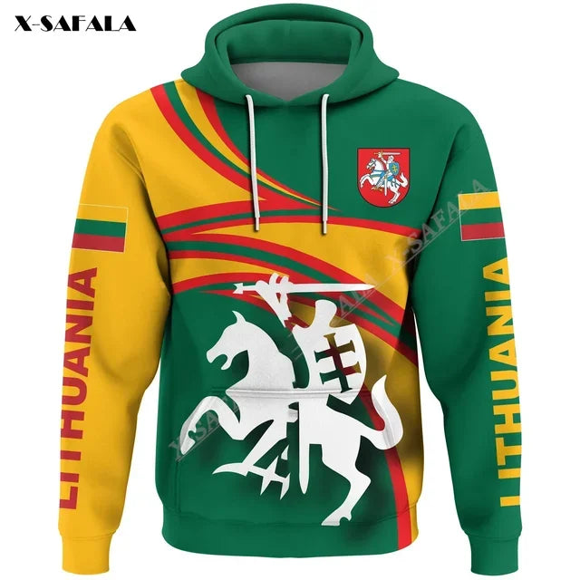 Proud To Be Lithuania Lietuva Flag 3D