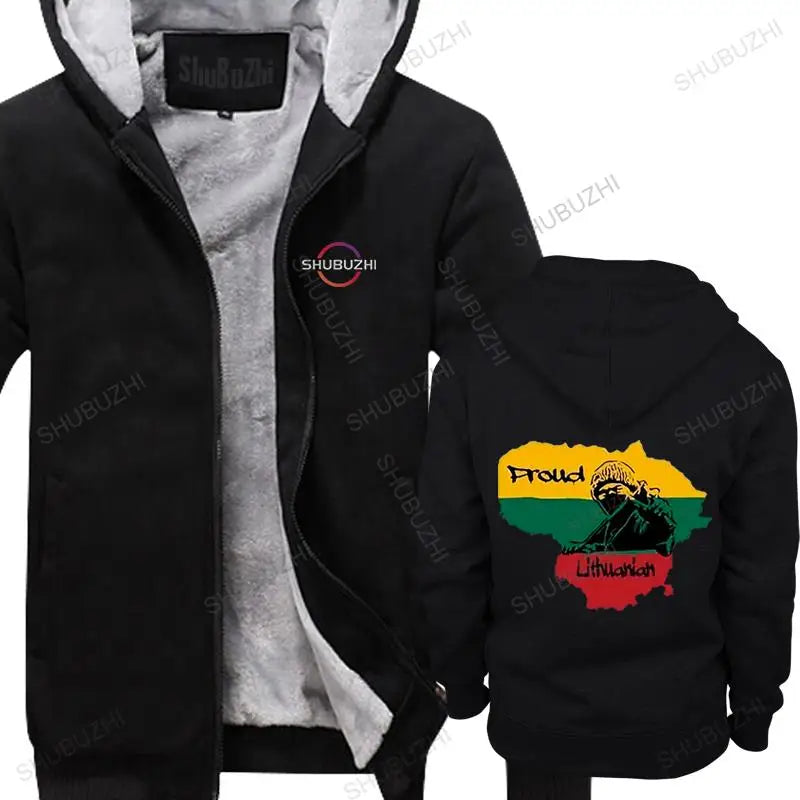 Stylish Graphic Lithuania fleece hoody Proud Lithuanian Mano Lietuva