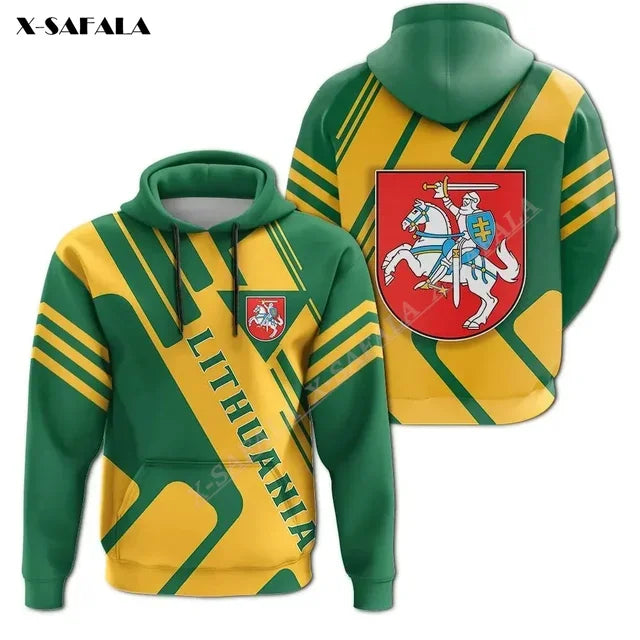 Proud To Be Lithuania Lietuva Flag 3D