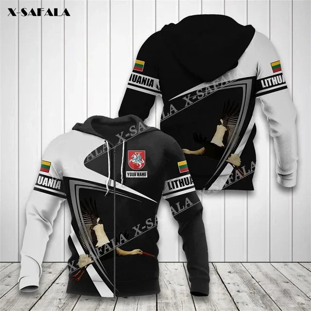 New Autumn Men's Hoodie Lithuanian
