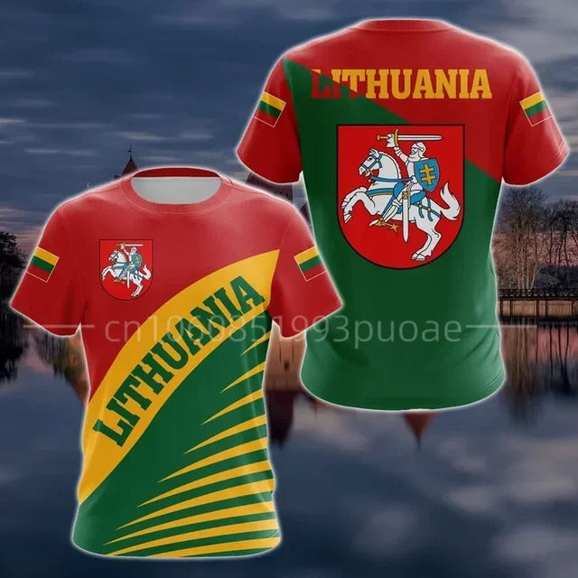 Lithuania Youth Nation Flag Stylish T-Shirt