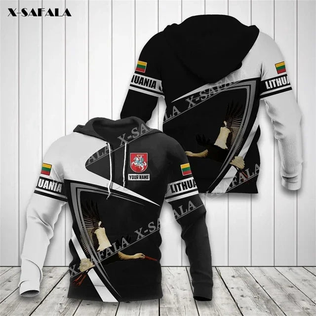 New Autumn Men's Hoodie Lithuanian