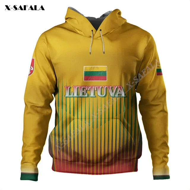 Proud To Be Lithuania Lietuva Flag 3D