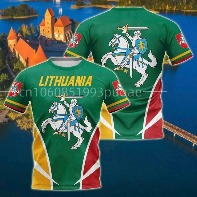 Lithuania Youth Nation Flag Stylish T-Shirt