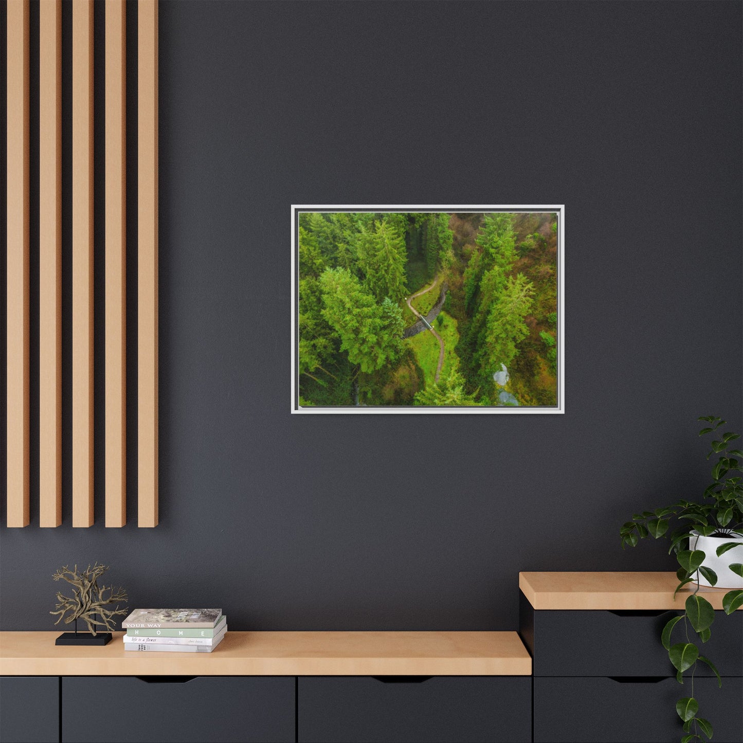 Glanageenty Forest Matte Canvas, Framed (Multi-color)