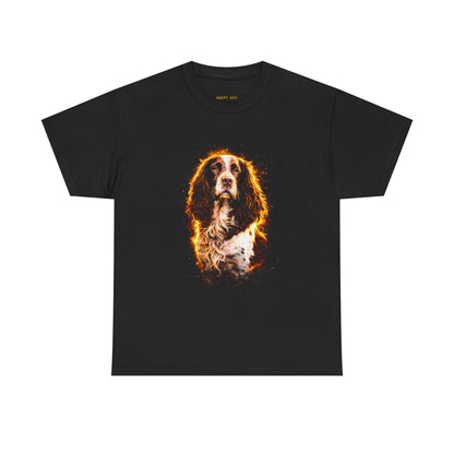 Springer Spaniel Flame Portrait T-Shirt