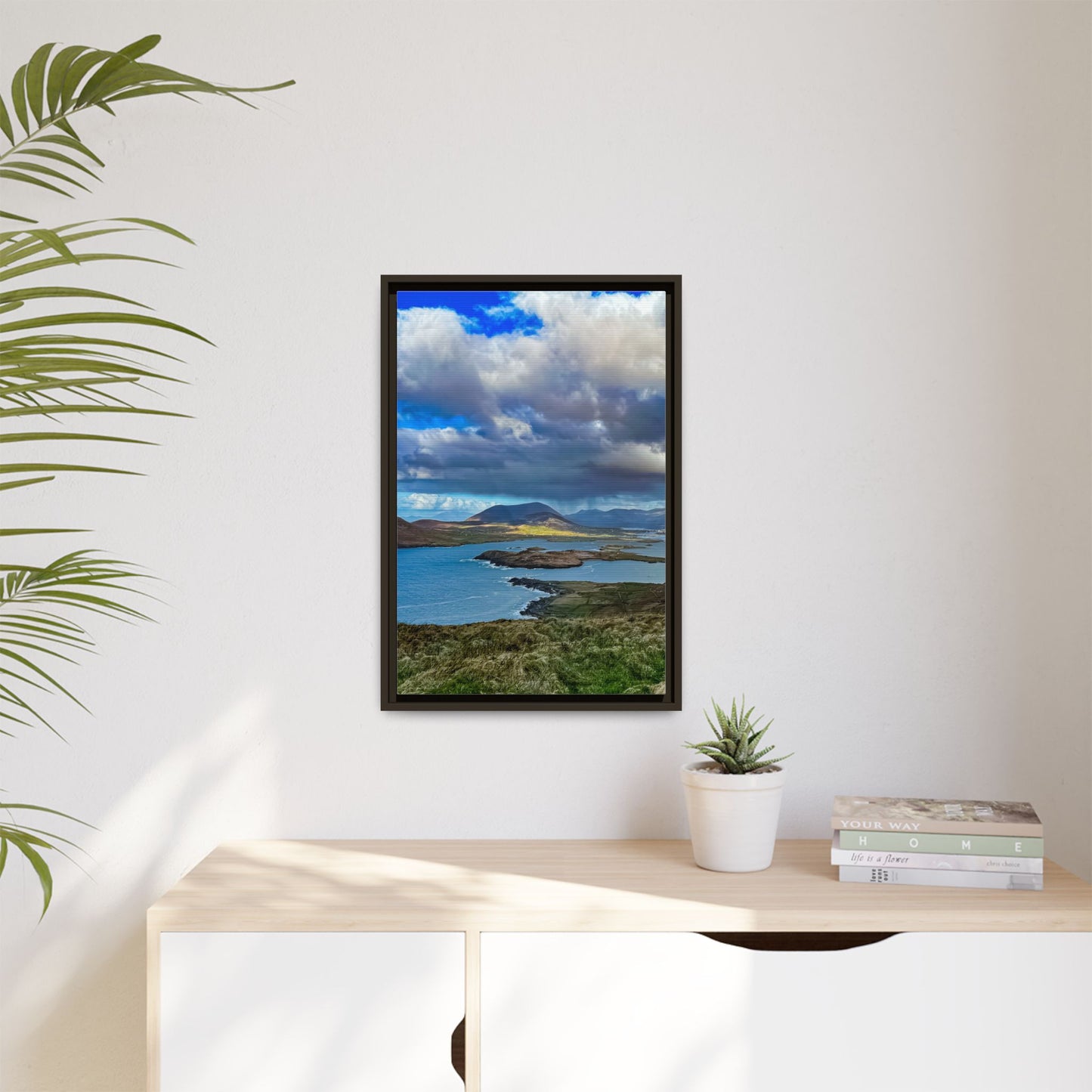 Unknown Mountain Matte Canvas, Framed (Multi-color)