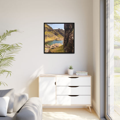 Mount Brandon Valley Matte Canvas, Framed (Multi-color)