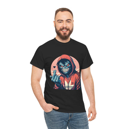 Edgy Graphic Tee for Casual Wear - Unisex Heavy Cotton Tee