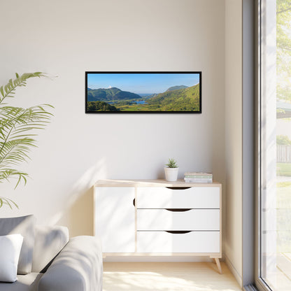 Ladies View Spring Matte Canvas, Framed (Multi-color)