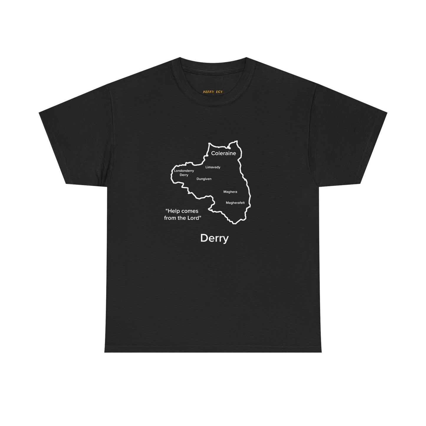 Derry Unisex Heavy Cotton T-Shirt Black Edition