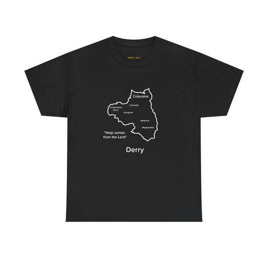 Derry Unisex Heavy Cotton T-Shirt Black Edition
