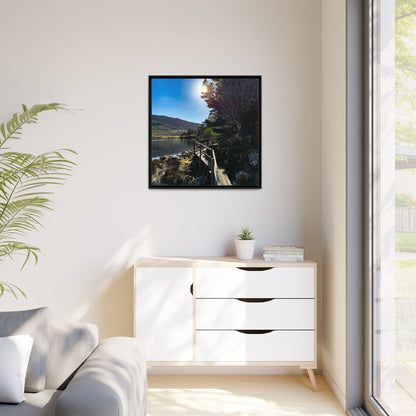 Glanteenassig Trail Matte Canvas, Framed (Multi-color)
