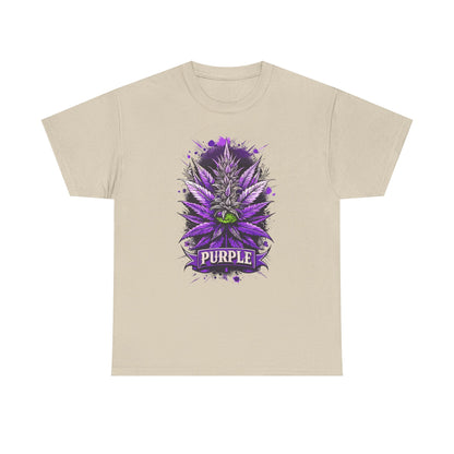 Purple Cannabis Bud T-Shirt — Bold Psychedelic Marijuana Graphic Tee