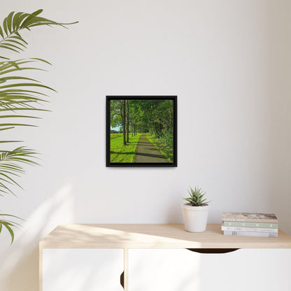 Listowel Town Park Matte Canvas, Framed (Multi-color)