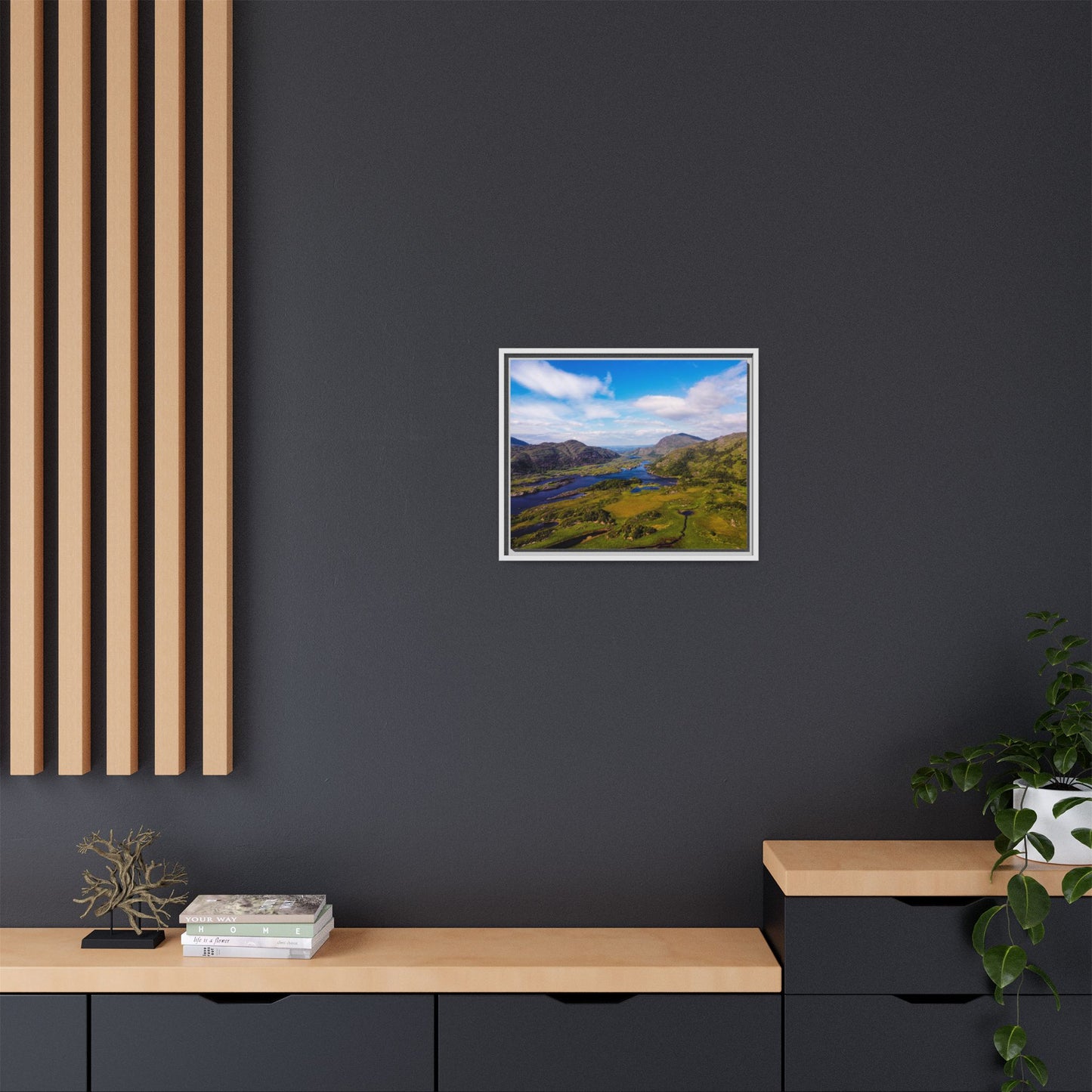 Ladies View Killarney Matte Canvas, Framed (Multi-color)