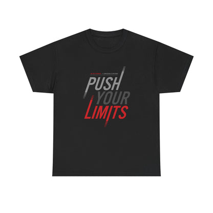 Motivational Unisex Heavy Cotton Tee - "Push Your Limits"