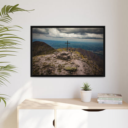 Carrauntoohil Summit Matte Canvas, Framed (Multi-color)
