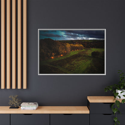 Listowel Town Park Matte Canvas, Framed (Multi-color)