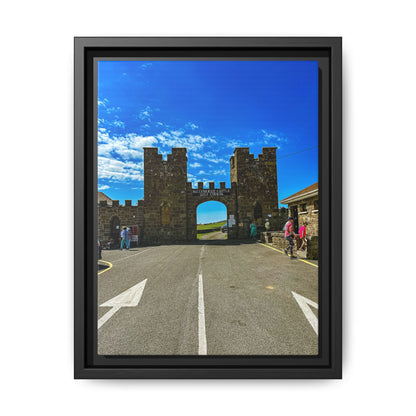 Ballyheigue Golf Club Gates Matte Canvas, Framed (Multi-color)