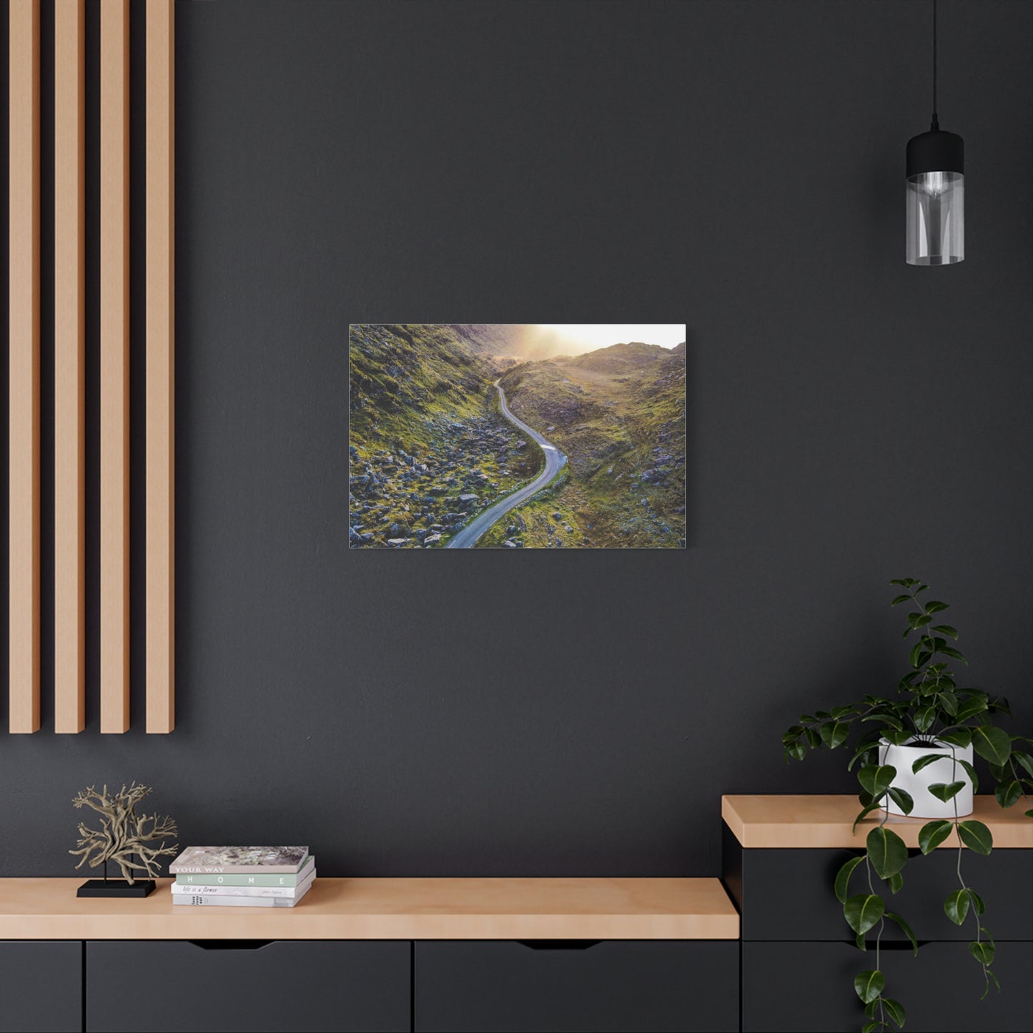 Valley Road Matte Canvas, Stretched, 1.25"