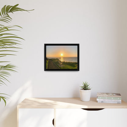 Sunset in Ballybunion 2 Matte Canvas, Framed (Multi-color)