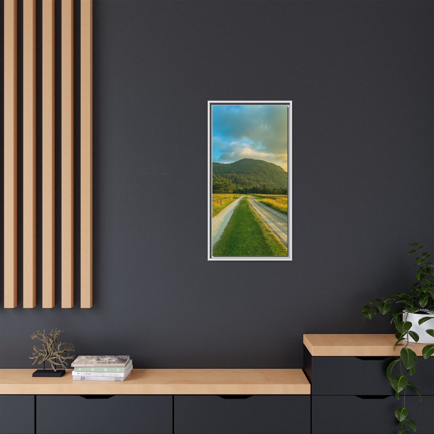 Mountain Torc Matte Canvas, Framed (Multi-color)