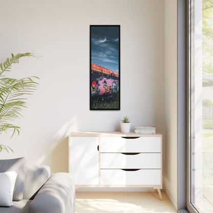 Night Train Matte Canvas, Framed (Multi-color)