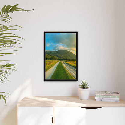 Mountain Torc Matte Canvas, Framed (Multi-color)