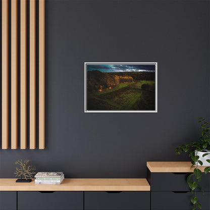 Listowel Town Park Matte Canvas, Framed (Multi-color)