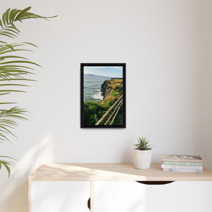 Ballybunion Cliff Walk Matte Canvas, Framed (Multi-color)