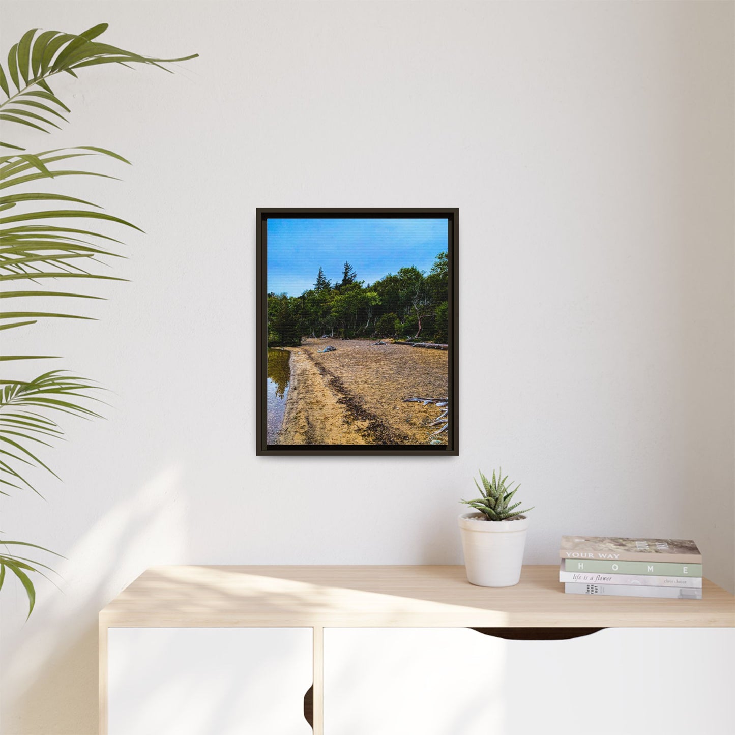 Killarney Beach Matte Canvas, Framed (Multi-color)