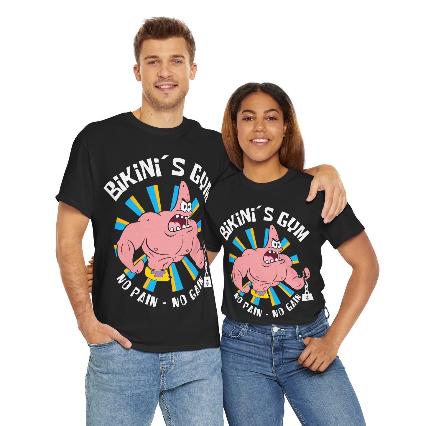 Bikini Gym Patrick Black Unisex Heavy Cotton Tee