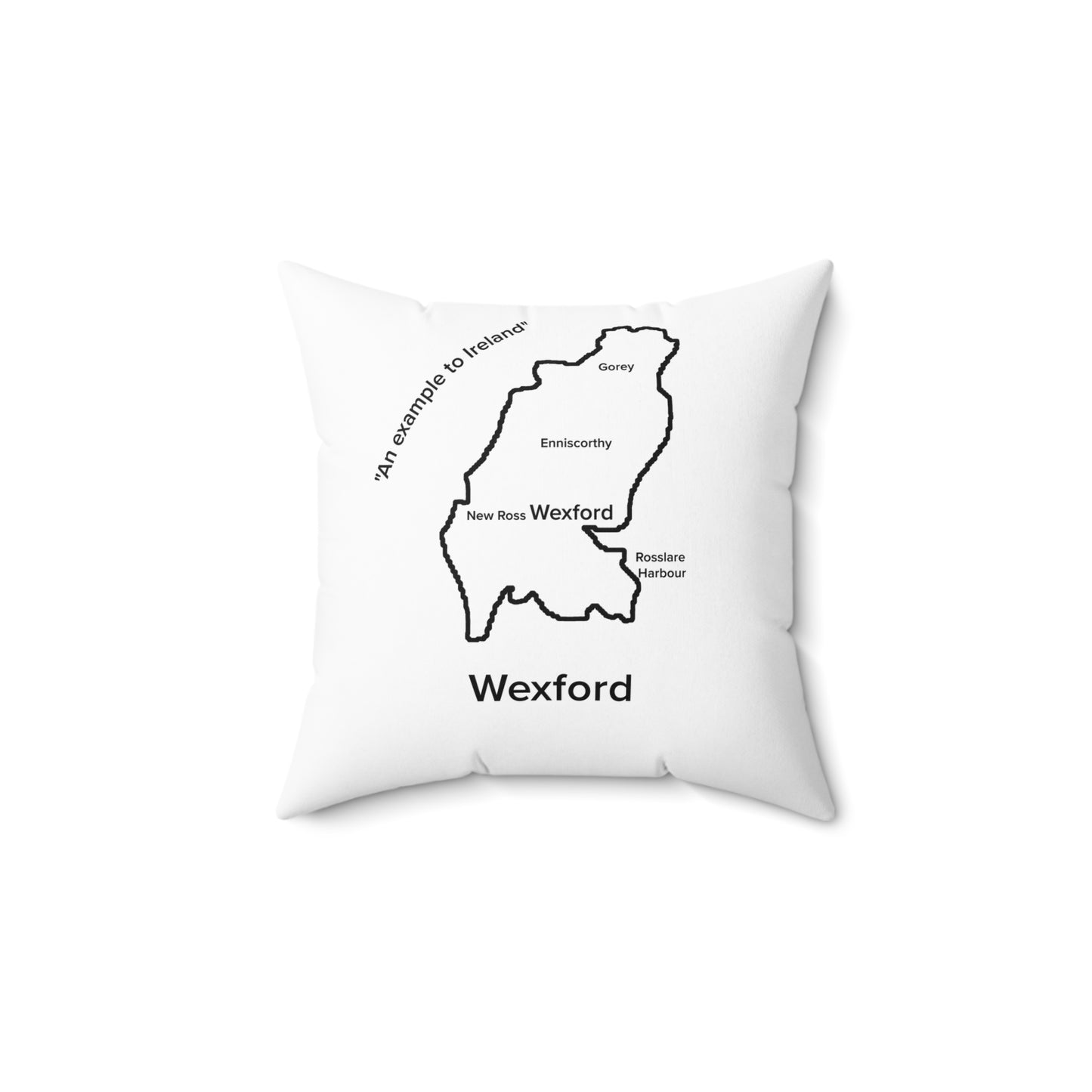 Wexford Spun Polyester Square Pillow White Edition 4 Sizes